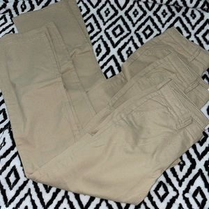 NWT 2 Pair khaki bootcut pants size 14